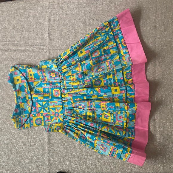 Vintage Handmade Girls 5T Retro Dress - Picture 6 of 7